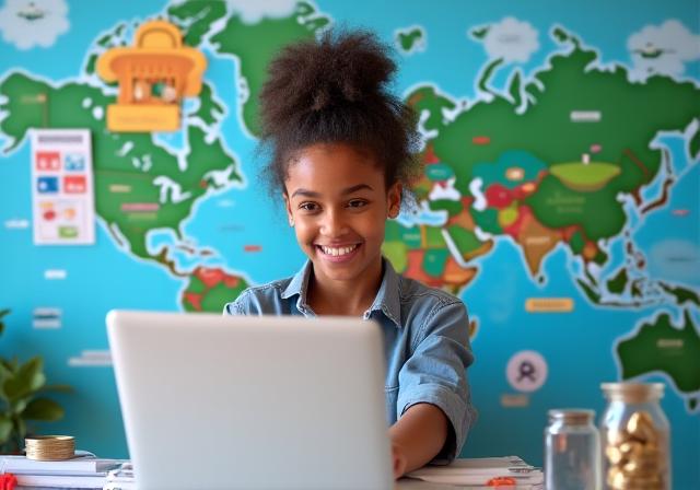 Jóvenes ahorrando para viajes y estudios